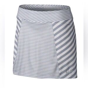 NIKE Golf Skorts Women's sz Large Spandex Dri-fit comfy whitegray summer sporty